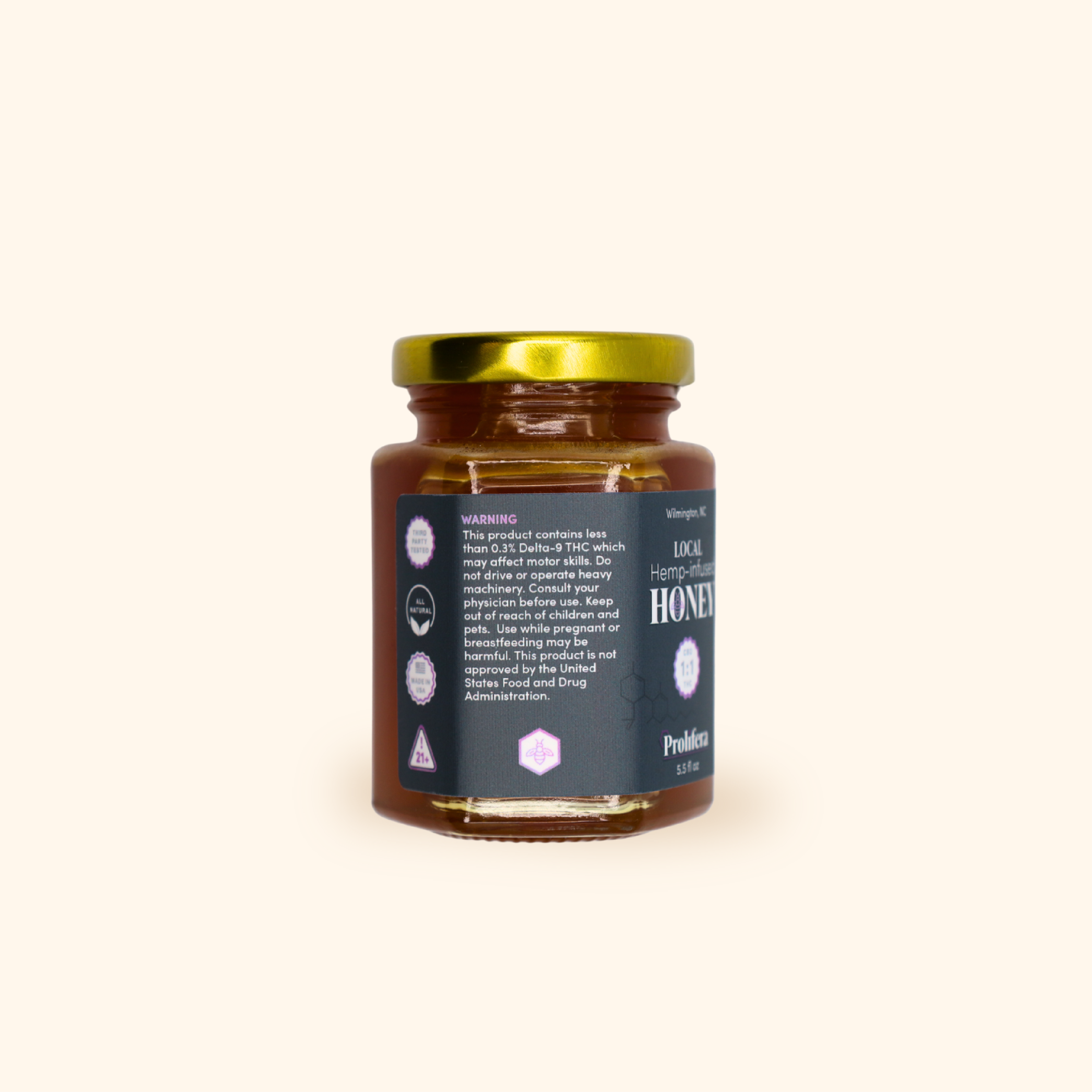 Hemp-infused Honey | 1:1 CBD, D9 THC Recipe